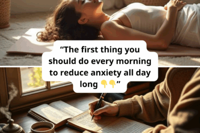 “Start your mornings with this simple habit to keep anxiety away all day.”