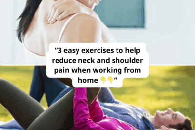 “3 simple moves to relieve neck and shoulder tension while working remotely.”