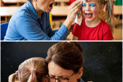 Limang Taong Gulang, Pumasok sa Paaralan na May Makapal na Makeup—Nang Punasan ng Guro, Isang Nakakatakot na Lihim ang Nabunyag